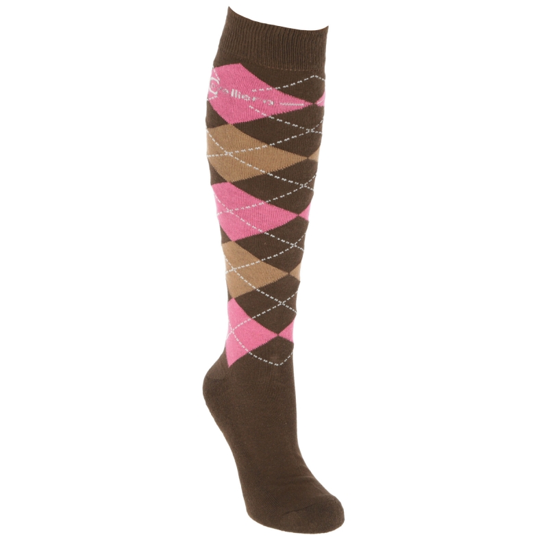 Brescia paardrijkousen,34-36 - wood/dark-rose - 325315