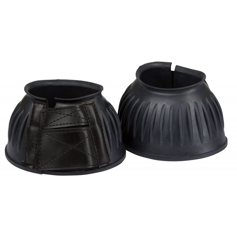 Springschoen rubber, paarsgew. - Klittenbandsluiting, zwart, pony - 325843