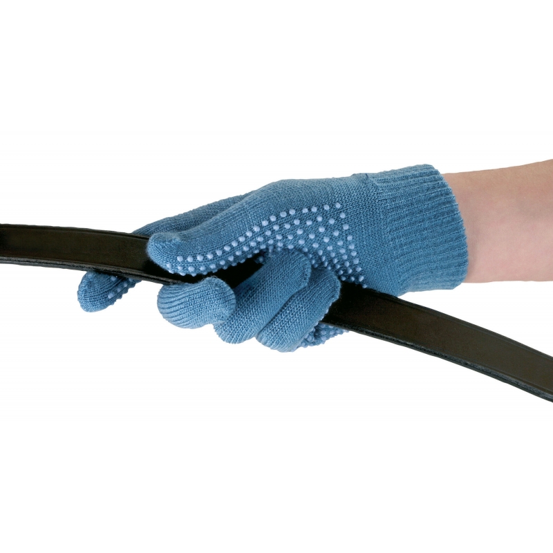 Paardrijhandschoen Magic Grippy, lichtblauw - 32609