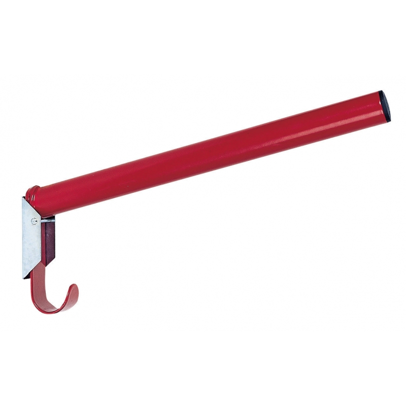 Zadelhouder, inklapbaar, rond, - met ge&iuml;nt. trenshouder, rood - 32842