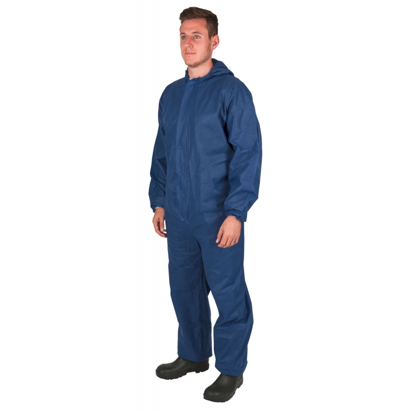 Combinaison jetable overall L, bleu - 3432