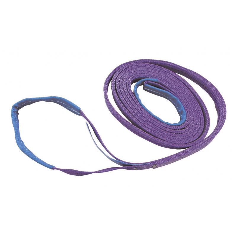 Hijsband, draagvermogen 1t/2t 2-lagig, 4m, 3,5cm breed - 37614