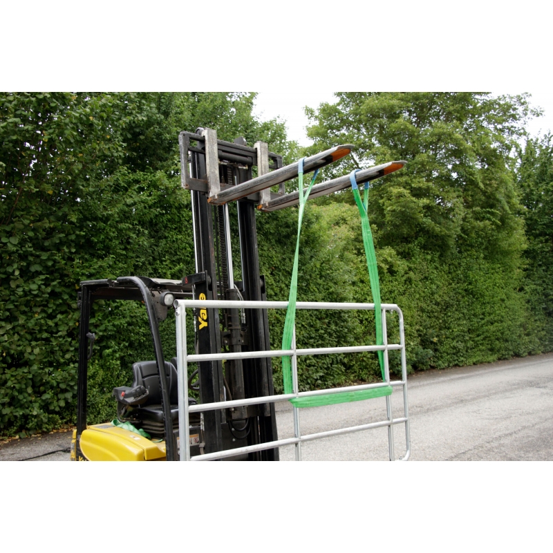 Hijsband, draagvermogen 2t/4t 2-lagig, 2m, 6cm breed - 37622