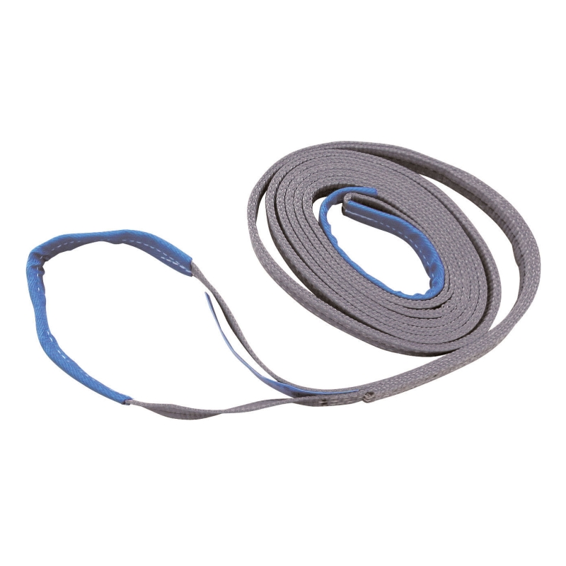 Elingue double boucle 4mX120mm, gris - 37644