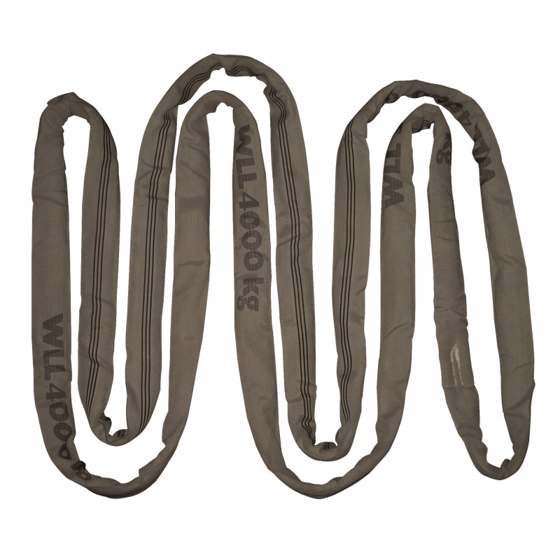 Elingue cravate 3m, gris - 37743