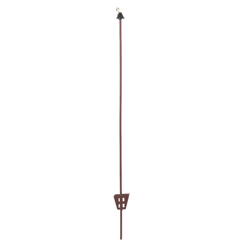 Piquet fer ovale 103cm 11x5mm avec iso de t&ecirc;te - 441455