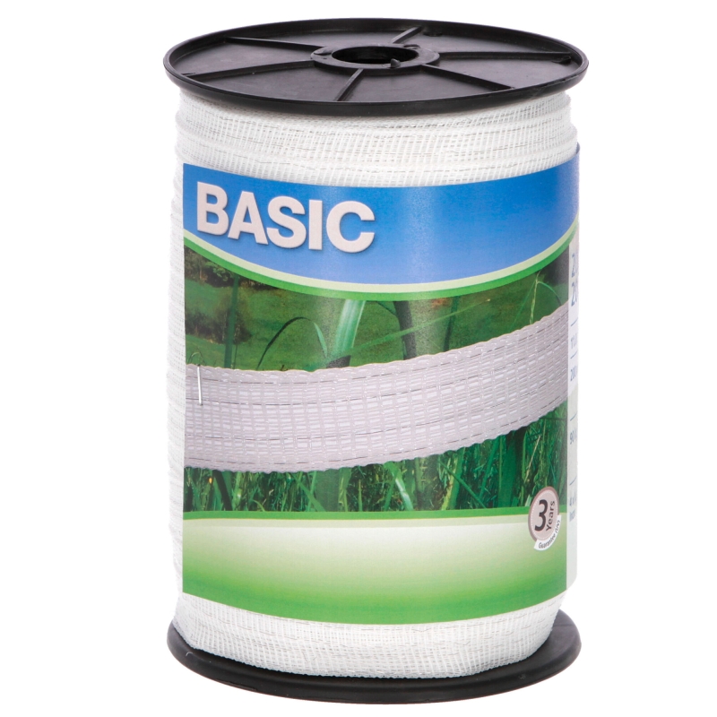 Basic Classe-weidelint, 200m 20mm, wit, 4x0,16 Niro - 441521