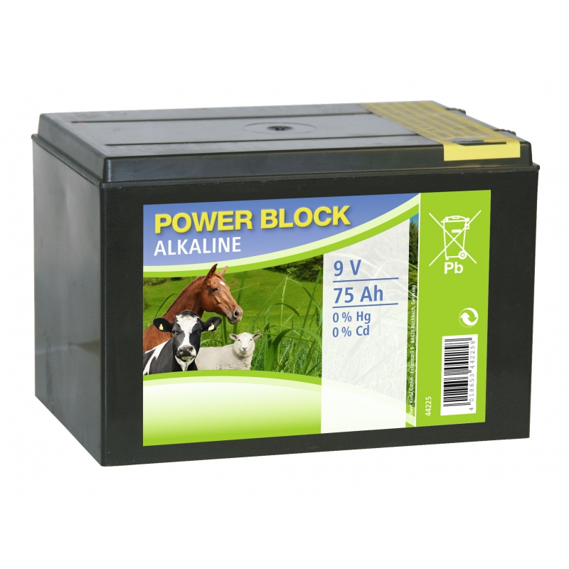 Alkaline-batterij 75AH in kleine behuizing - 44225