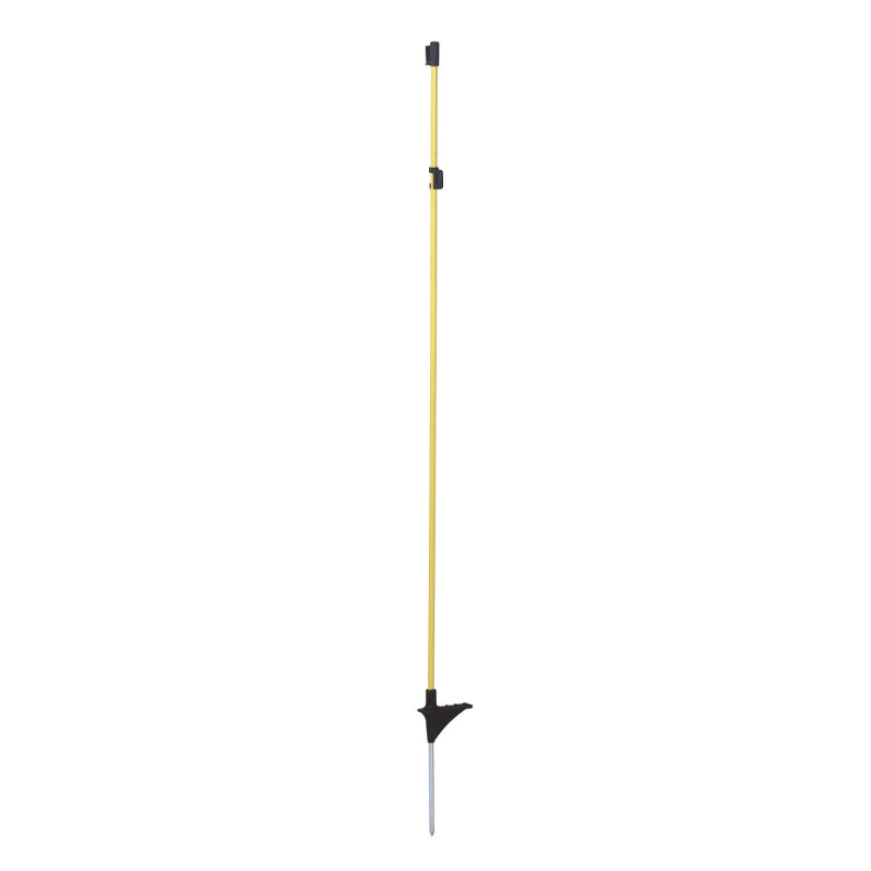 Piquet fibre ovale jaune avec pointe metal 110cm - 444271