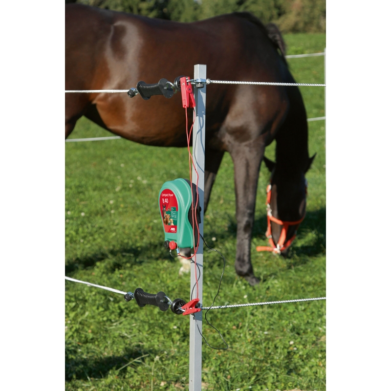 Paddock d&eacute;montable avec poste de cl&ocirc;ture - 446501