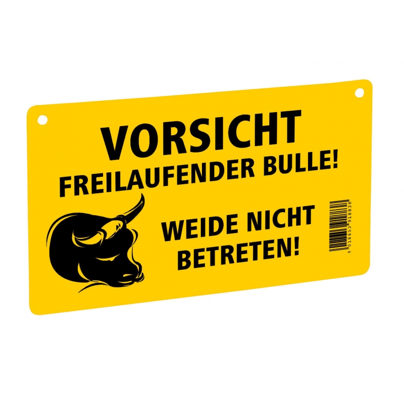 Plaquette de signalisation attention taureaux - 446510