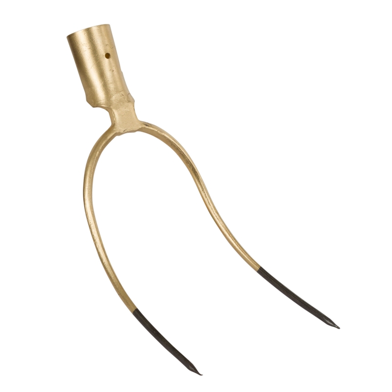 Fourche &agrave; paille  sans manche 2 dents 26 x 13cm - 502720