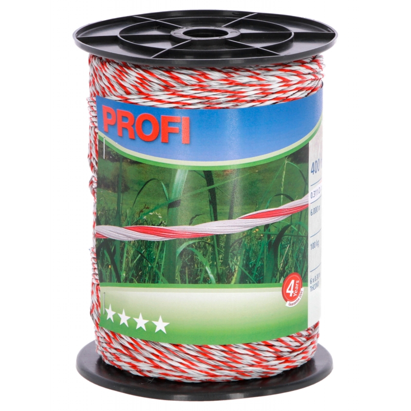 Fil Profi 6x0,30 TriC 400m blanc-rouge - 59512