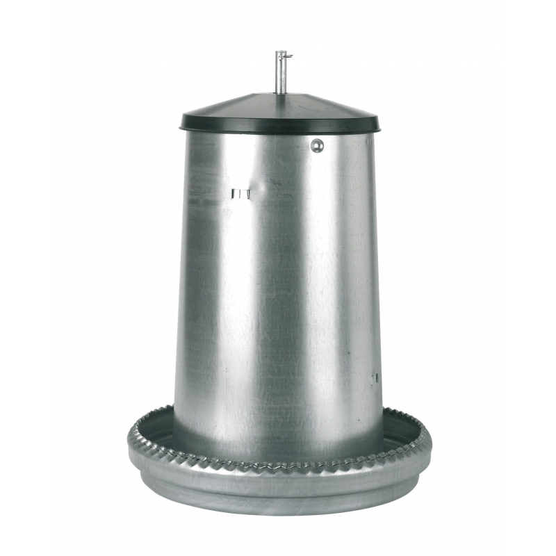 Voederautomaat v. kuikens/ jong pluimvee, verzinkt, 18kg - 71102