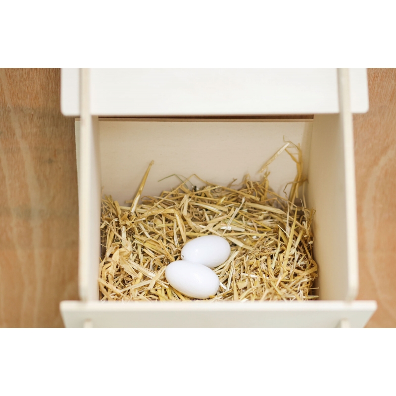 Oeuf  factices en bois 2 pi&egrave;ces - 73002-2