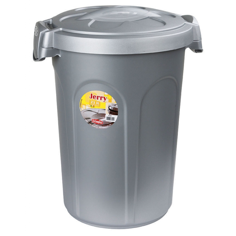 Voederton Jerry 8 kg, 23 l, - 37x32x46cm, grijs - 82268