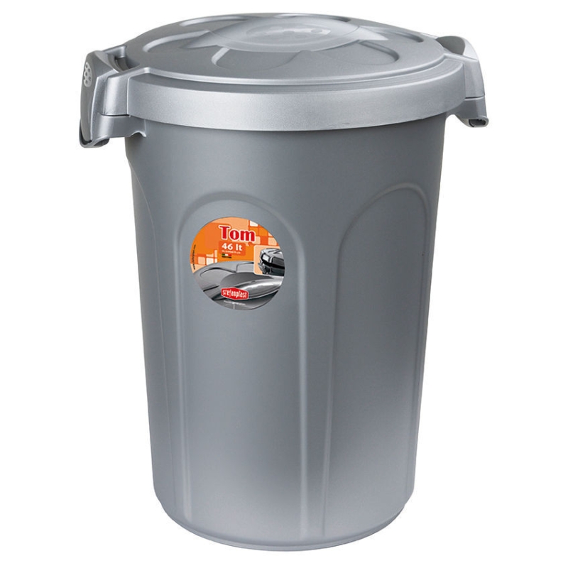 Conteneur &agrave; aliments Tom 16kg, 46l, gris - 82269
