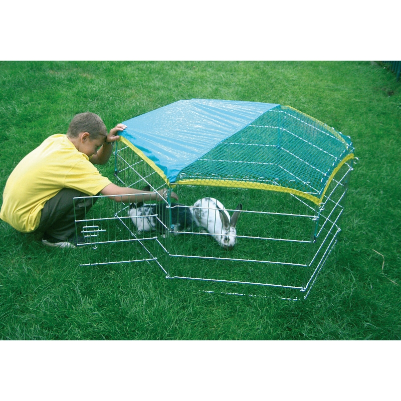 Buitenren, verz., 6 roosters 56,5x56,5 cm, met deur en net - 82704