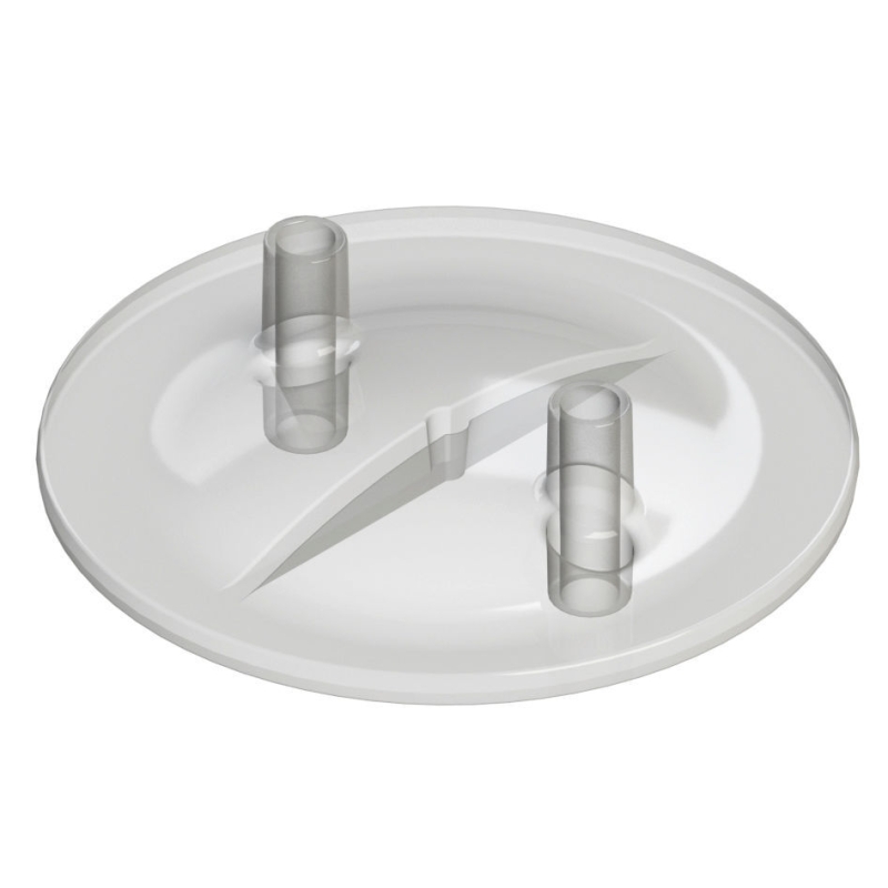 Couvercle de seau &agrave; lait transparent, 2 x 20 mm - 151059