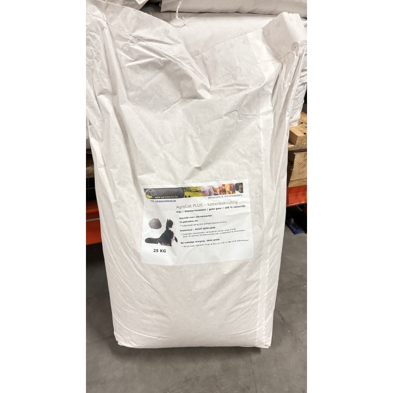 kattenbakvulling zeoliet met klontering agrodieren - AGROCATPLUS-25KG-LOS
