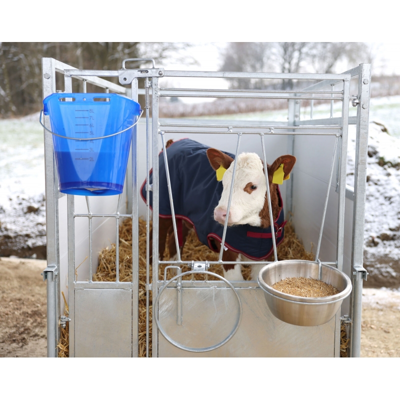 Tr&auml;nkeeimer blau transparent mit Skala, ohne Zubeh&ouml;r - 14269