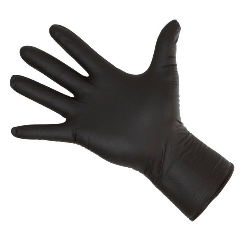 Nitrilhandschoenen Long Black 300mm, 50 stuks, maat XXL - 15324