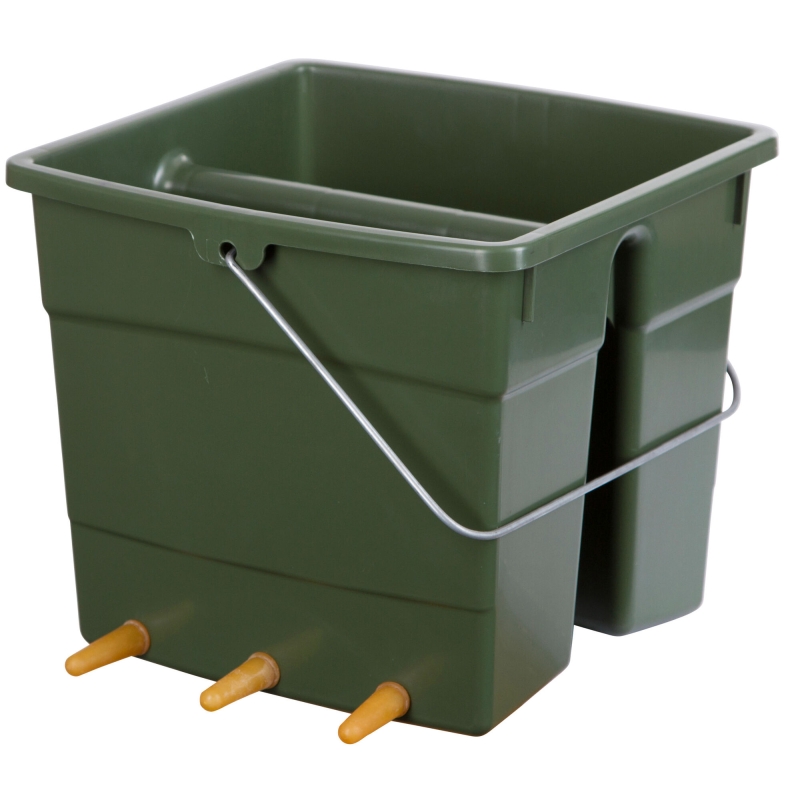 Lam.emmer,6 spenen-vierk-oliv met schuine bodem - 27510