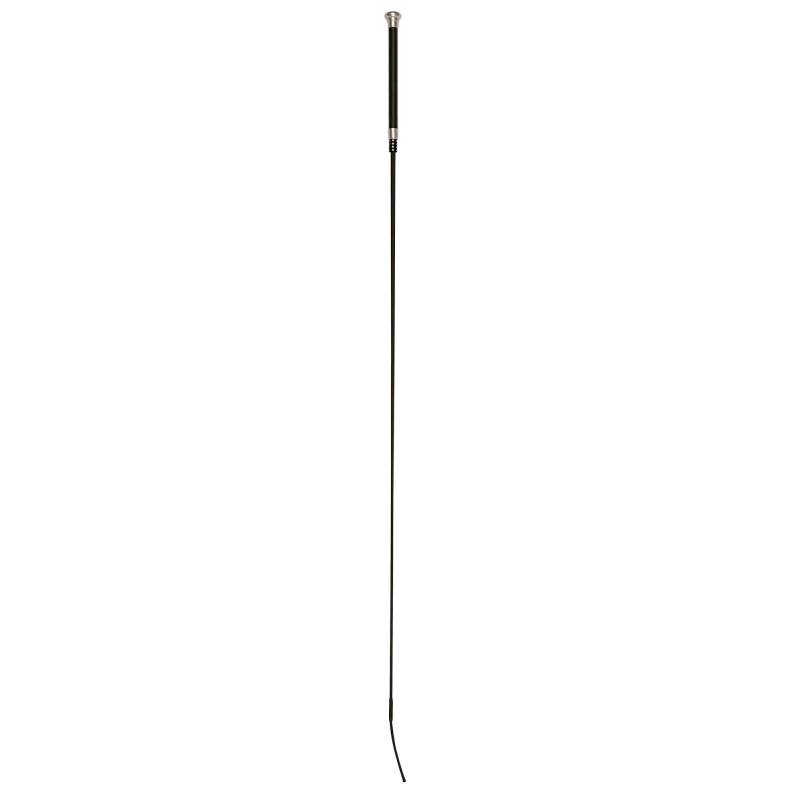 Dressuurzweep, zwart, 110 cm, met glitterapplicatie - 320100