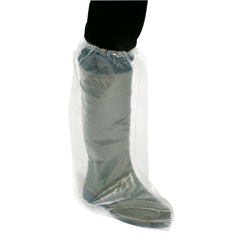 Couvre-chaussure jetable L40 - H50 cm, blanc transparen - 15375