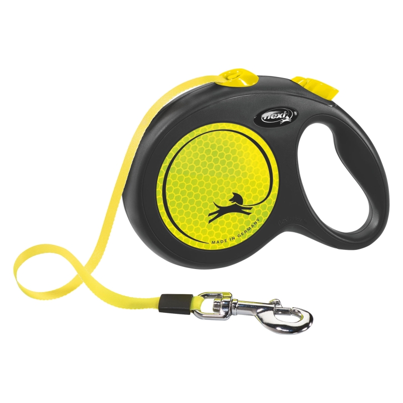 flexi New NEON L 5m Gurt, max. 50kg, neongelb - 80180