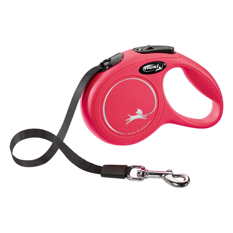 Laisse-corde Flexi Classic XS, 3 m, max. 12kg rouge - 80288
