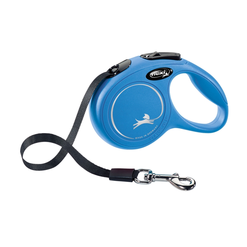 flexi lijn Classic XS, 3 m, Riem, tot 12kg blauw - 80289