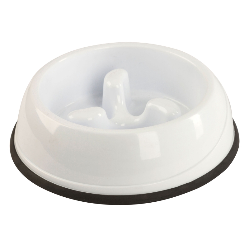 Kunststof voerbak Anti Dribble 500ml, wit - 80503