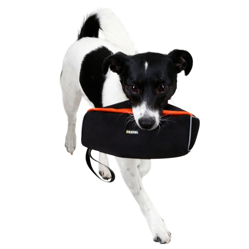 Snack Dummy, 23x7cm, schwarz-orange, reflektierend - 80773