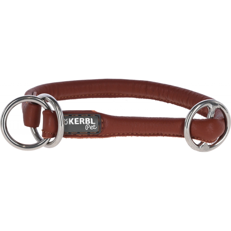 Collier &eacute;trangleur pour chien Roma, cognac, 45 cm, 8mm - 81090