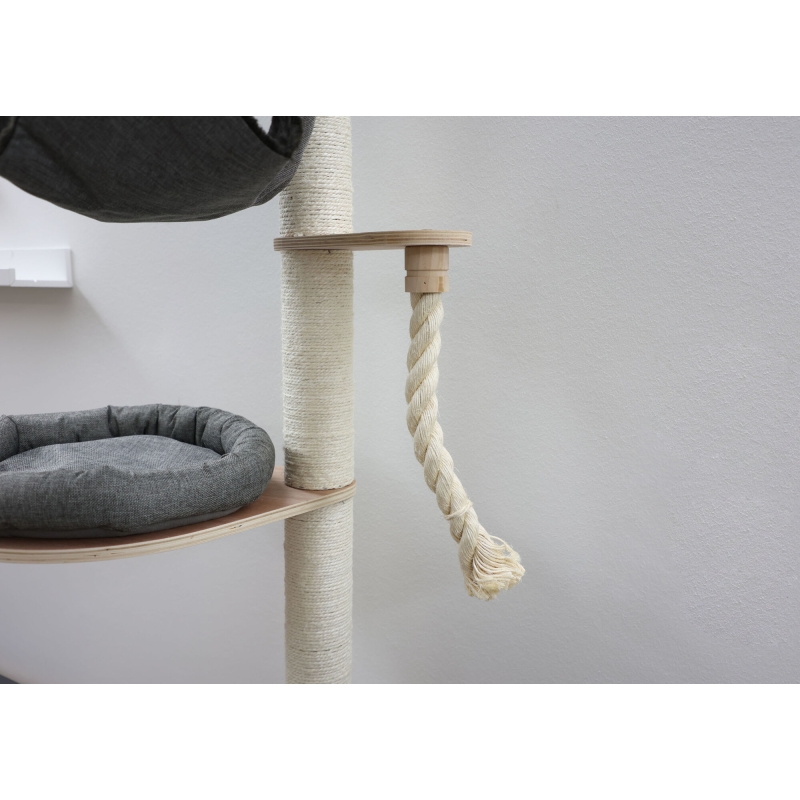 Arbre &agrave; chat mural Dolomit  2.0 Tofana 160 cm, gris - 81545