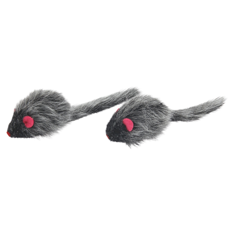 Souris poilue avec CatNip 6,5x2,5cm - 81654