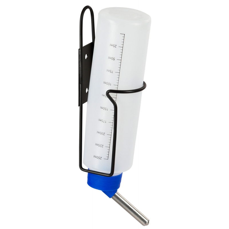 Drinkfles 250ml met houder van metaal - 81765