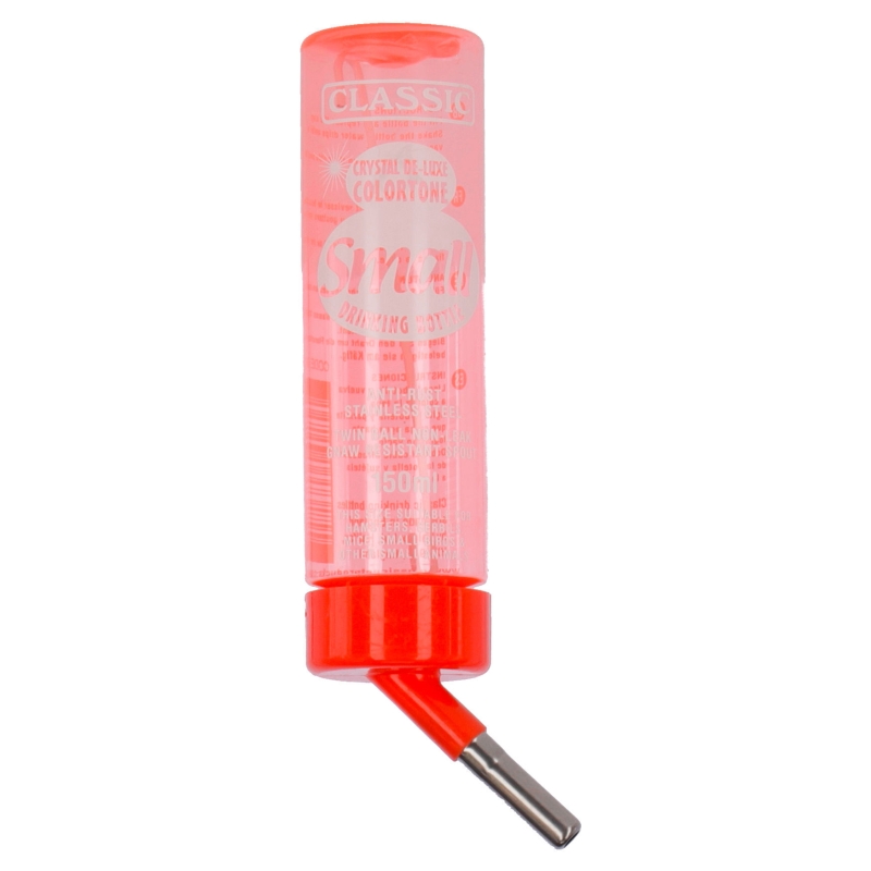 Drinkfles bont 150 ml rood, blauw, geel - 81768
