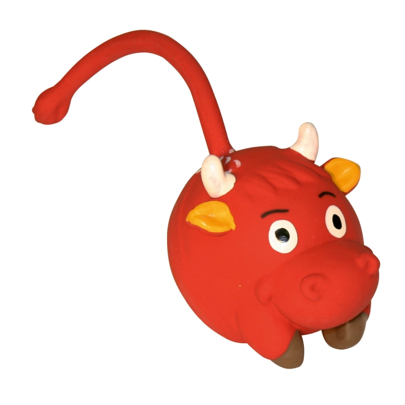 Latex Racing Bull, rood, 9 cm - 82306