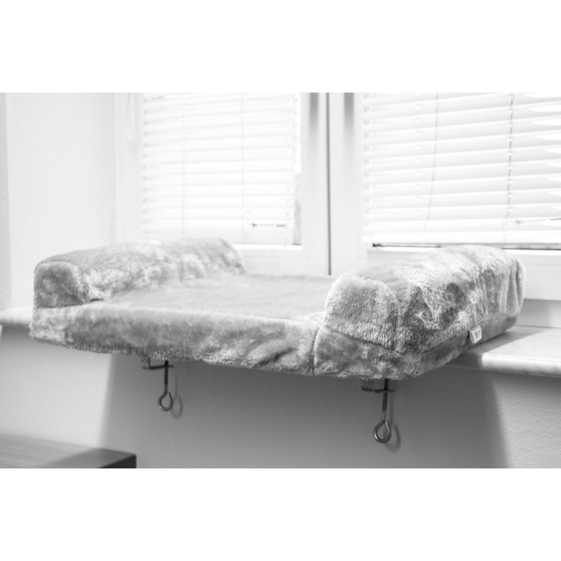 Ligbed v. de vensterbank 55x35cm beige variab. instelb. - 82656