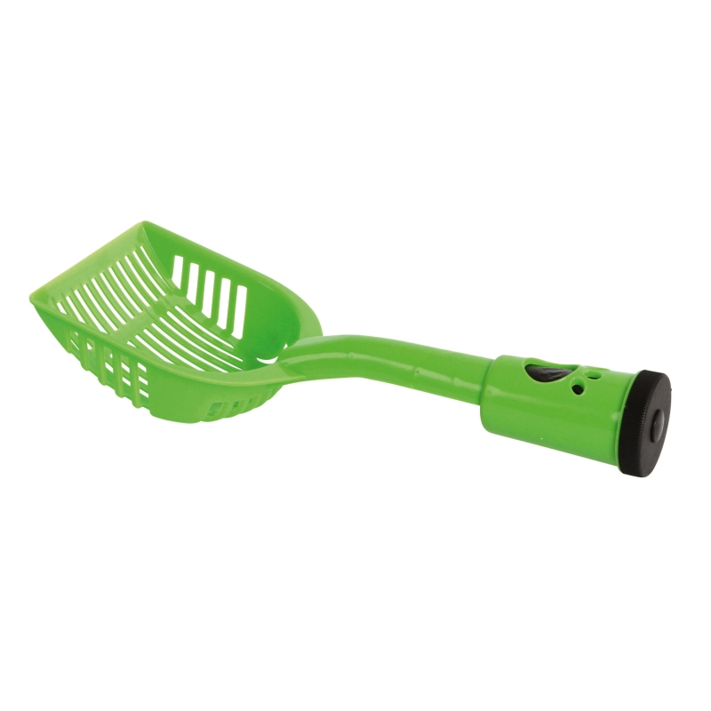 Poepschep met zakjesdispenser groen, 28x12,5cm - 82687