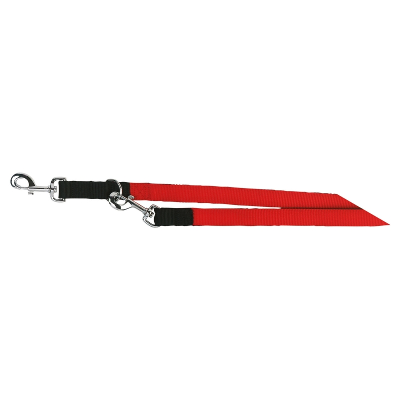 Laisse longue Miami Plus rouge, 200cm, 25mm - 83658