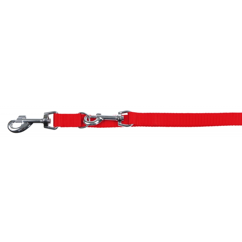 Laisse longue pour chien Miami rouge, 15 mm, 200 cm - 83694