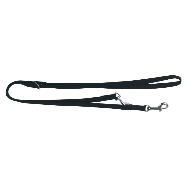 Laisse longue pour chien Miami noire, 20 mm, 200 cm - 83696