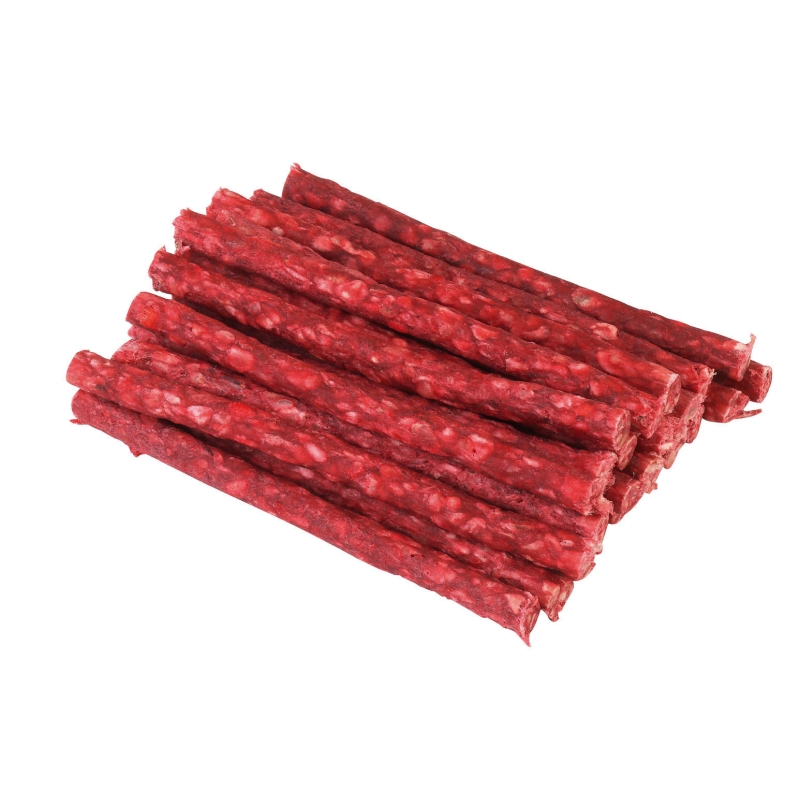 Stick &agrave; macher rouge 12,5cm, 100pcs - 83973