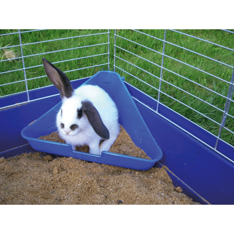 Toillette angulaire pour rongeur, 35x22x16,5 cm - 84176