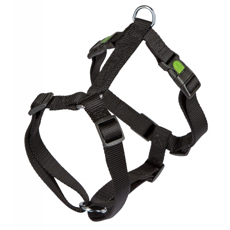 Harnais pour chien Miami, noir 25 mm 75-100cm - 84362