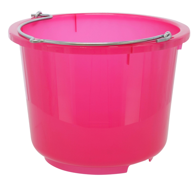 Stall- und Baueimer, 12ltr. rosa transparent - 298801