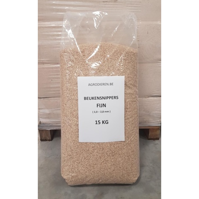 Beukensnippers / Beuken chips ( dier en bbq  - BEUKSNIP7-20-15KG-LOS